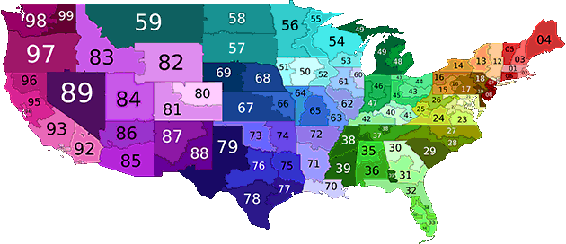 Count Of Zip Codes In Usa
